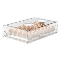 積み重ね可能な2層冷蔵庫卵オーガナイザー引き出しプラスチック中国メーカー