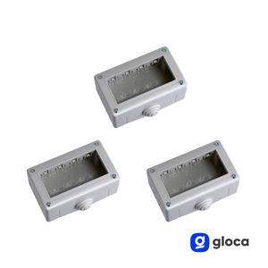 Set di 3 Scatole di Giunzione Gloca 4P IP40 in Plastica per Serie Matix - Product Image 3