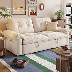 Divano Letto Moderno <span class=keywords><strong>in</strong></span> Tessuto Trasformabile Matrimoniale, Divano Letto Singolo Convertibile Pieghevole per Soggiorno – Set Mobili da Fabbrica - Product Image 5