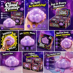 Cloud Shape Stress Relief Squeeze <strong>Toy</strong> Squishy Decompression Fidget <strong>Toy</strong> Slow Rebound Sensory Stress Ball Gift <strong>for</strong> Kids <strong>Adults</strong> - Product Image 6