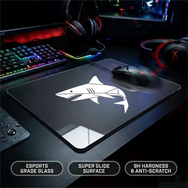 Custom High Quality Large Glass Gaming High-speed Desk Mat Ultra-thin Glass Mouse Pad Tempered Glass Mousepad
