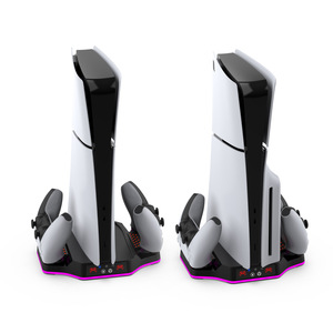 แผ่นระบายความร้อนแบบบาง Ps5พร้อมตัวควบคุมไฟ RGB ชาร์จแท่นชาร์จ TP5 3583 - Product Image 5