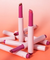 Offres Spéciales Tube de presse cosmétique de marque privée rose repulpant baume à lèvres végétalien maquillage hydratant miroir crémeux brillant à lèvres