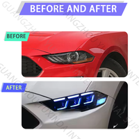Yuxinda Auto phare LED assemblage pour Ford Mustang GT 2018-2023 voiture RGB lampe frontale Mustang accessoires et pièces 18-23