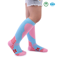 Chaussettes de sport d'hiver pour enfants, en coton bouclette épaisse, chaudes, anti-odeur, anti-humidité, chaussettes longues de ski