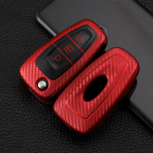 Coque de couverture de clé de voiture en TPU souple à texture en cuir pour <span class=keywords><strong>Ford</strong></span> Fox Kuga <span class=keywords><strong>Tourneo</strong></span> - Product Image 2