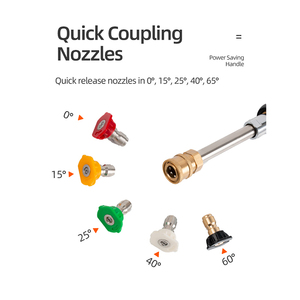 SPS 고압 세차 터보 세척 스프레이 건 긴 연장 교체 지팡이 - Product Image 3