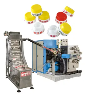 Automatische Fles Cap Drukmachine Towin 3 Kleur Uv Curing Offset Printer Voor Drank Fles Deksel