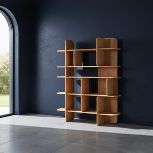 ชั้นวางของติดผนังไม้เนื้อแข็งลูน่า ผสมผสานพื้นผิวไม้ธรรมชาติและดีไซน์ทันสมัยเพื่อเพิ่มความสวยงามให้กับเฟอร์นิเจอร์ห้องนั่งเล่น ยกระดับทุกพื้นที่ - Product Image 4