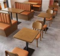Ensemble de meubles de restaurant durables, table et chaises de restaurant, chaise de salle à manger, banquette de restaurant, table et chaises de café