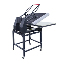 Nouvelle grande machine de transfert de chaleur manuelle 220V état d'imprimante à plat nouvelle machine de presse à chaud pour maillots 80*100 et 100*100