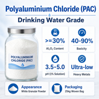 Poudre coagulante PAC de qualité potable à haute teneur en Al2O3