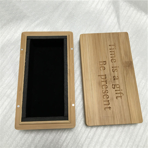 Personalisasikan kotak kemasan bambu kayu berlogo kecil tutup magnetik kayu kenang-kenangan memori harta karun dada kotak kayu hadiah untuk kerajinan - Product Image 5