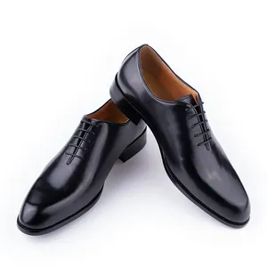 Personnalisation en usine hommes robe bureau affaires hommes chaussures formelles à lacets mode hommes chaussure en cuir
