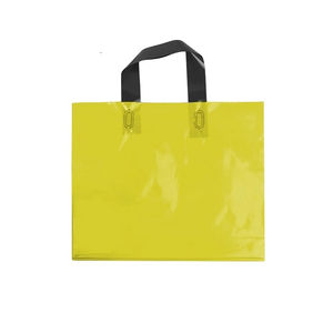 Bolsas de compras con asa de PE personalizadas para venta al por mayor, bolsa de compras ecológica plegable reutilizable con asa - Product Image 6