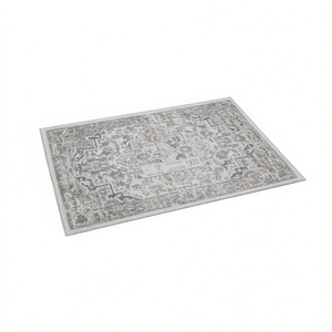 Tapis d'appoint Marfi 2x3 ivoire beige oriental anti-peluchage pour salon et bureau à domicile - Product Image 1