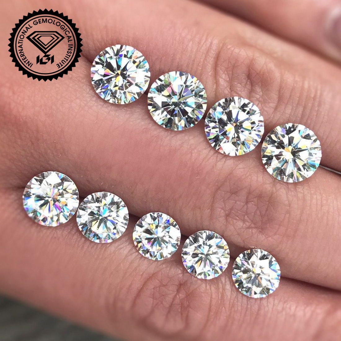 Wholesale IGI Certified Lab Grown Diamonds EF Color VS Quality
