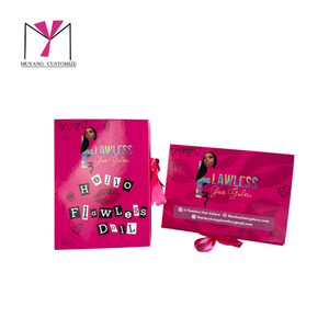 2026 Custom High Quality <b>Magnetic</b> Folding Gift <b>Box</b> With Satin Insert for Hair Extensions - Product Image 4