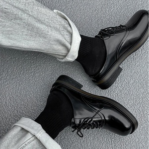 Men's Business Formal Shoes Size 46 <b>Big</b> Size New Casual Leather Shoes Fashion Retro British Style Wedding Shoes - Product Image 2