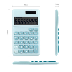 8 chữ số cao su nút máy tính di động pin và năng lượng mặt trời cung cấp điện kép điện tử máy tính bỏ túi máy tính - Product Image 1