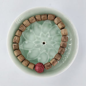 Doğal Agarwood varil boncuk beş elemanları bilezik + 12 zodyak Cinnabar tek boncuk horoz - Product Image 4