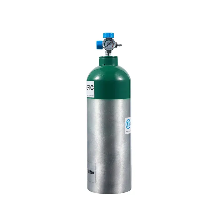 Mini cilindro de gás co2 economia de 0.7l usado para aquário