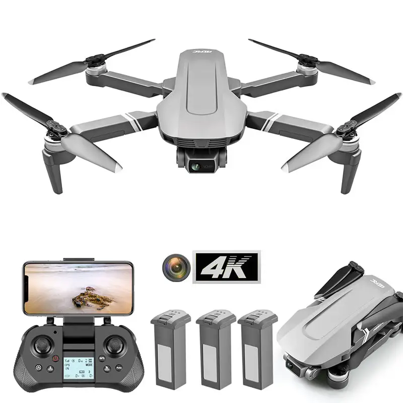 Professionale 4K Drone Camera motore Brushless flusso ottico Hover fotografia aerea posizionamento GPS elicottero 4K aereo Drone