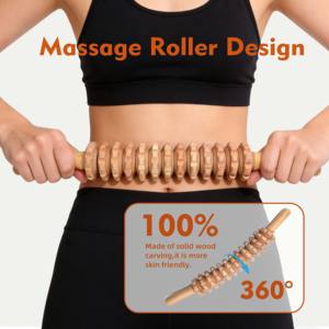 Herramientas de Maderoterapia para Masaje 2025, Rodillo de Masaje de Madera de Varios Tamaños, Rodillo de Masaje para Pies, Herramienta de Masaje de Madera para Yoga - Product Image 4
