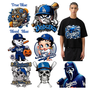 Vinilos Termoadhesivos de Alta Calidad con Diseños Personalizados de los Dodgers, Listos para Prensar en Camisetas y Telas - Product Image 6