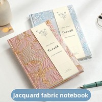 Carnet à couverture rigide texturé concave-convexe, carnet de notes créatif, journal intime, carnet de notes A5 à couverture rigide avec motif Lys Doré, cadeau