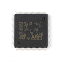 Microcontrolador Industrial HXC STM32F407VET6 SMT de 32 bits, Paquete LQFP100, MCU de un Solo Chip, Componente Original Genuino