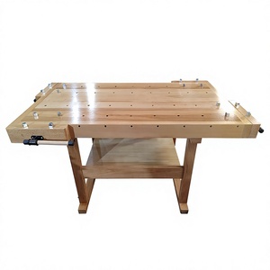โต๊ะทำงานไม้ 1500x800 มม. ทำจากไม้เมเปิ้ล พร้อมตัวหนีบ สำหรับงาน DIY และใช้ในโรงเรียน - Product Image 3