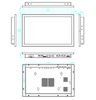 Tablette tactile industrielle Android tout-en-un de taille personnalisée 15,6 pouces, écran LCD Android 11, 4 Go 32 Go