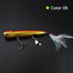 Señuelo de Pesca con Lentejuelas, Modelo 6019, Anzuelo Triple, Color Negro Espejo, Material ABS, para Pesca de Superficie y Fondo, Señuelo Duro para Pescar Lubina - Product Image 2