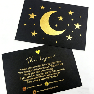 Cartes de remerciement personnalisées avec logo imprimé en couleur, faible quantité minimum de commande, avec enveloppe, cartes de vœux pour la fête des mères - Product Image 3