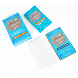 Jeu de 14 cartes flash éducatives préscolaires personnalisées à coins arrondis avec boîte rigide en deux parties et guide d'utilisation - Product Image 3