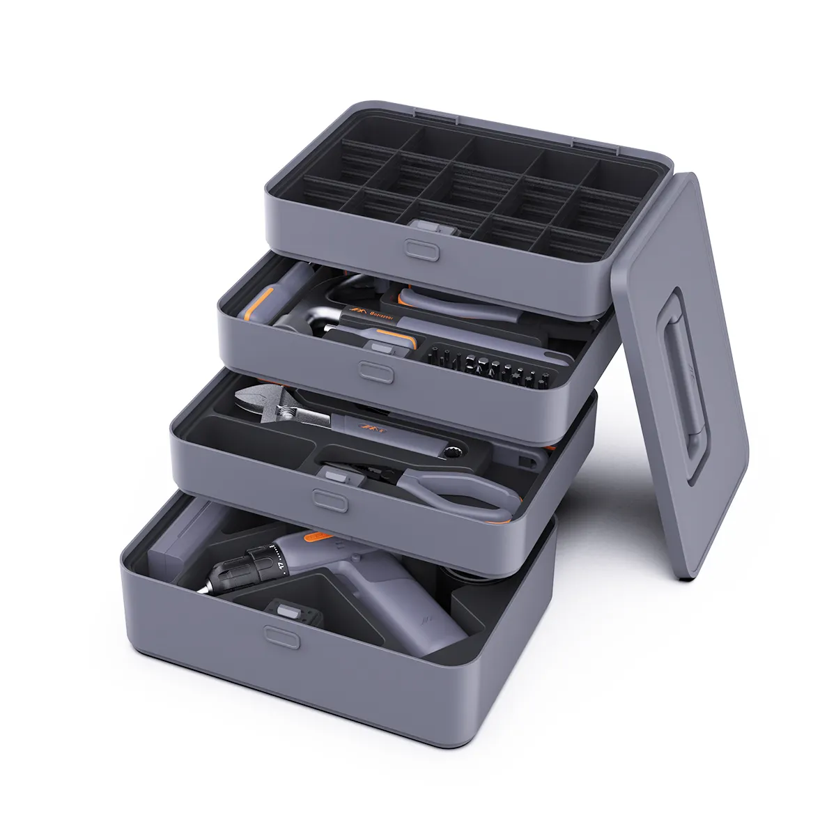 JIMIBOX X4-ABCD Mechanical toolbox set Tools 2023 Storage packing home use General Household Maintenance Hand Tool Kit