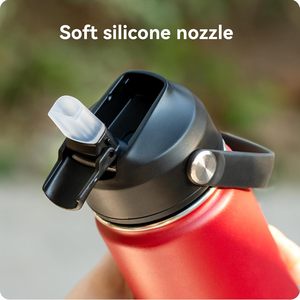 Couvercle de remplacement en acier inoxydable pour bouteilles isothermes à large ouverture de 12 à 64 oz, <span class=keywords><strong>isolation</strong></span> <span class=keywords><strong>thermique</strong></span> de 12 à 24 heures, sans BPA - Product Image 5