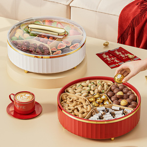 Organizador Giratorio de Plástico con 5 Compartimentos para Alimentos, Dulces, <span class=keywords><strong>Frutos</strong></span> Secos, Ensaladas, Aperitivos, Caja de Almacenamiento - Product Image 3