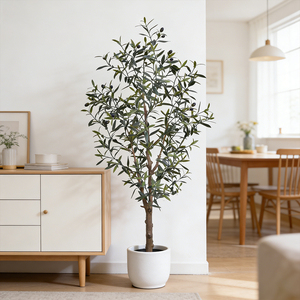 Arbre d'olivier artificiel de haute qualité, <span class=keywords><strong>plantes</strong></span> en soie artificielle de style moderne <span class=keywords><strong>pour</strong></span> la décoration de magasins de meubles - Product Image 1