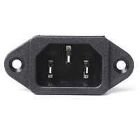 Adaptateur de connecteur d'alimentation, prise de charge à trois trous, prise mâle/femelle, alliage de cuivre, type F, 3A, 12V