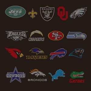 Logo della Squadra di Football BUFFALO, Motivo Termoadesivo con Cristalli Luccicanti, Trasferimento di Strass per Abbigliamento - Product Image 4
