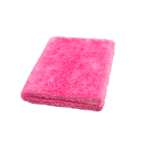 Cuaderno de piel sintética de sublimación rosa, cuadernos de cubierta suave de felpa esponjosa de color sólido - Product Image 1