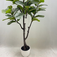 Arbre artificiel en pot au design unique, plante artificielle, figuier de Java, aménagement paysager intérieur/extérieur