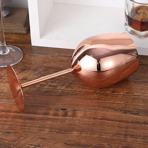 Lusso moderno stile Vintage in metallo flauto calice fatto a mano Design classico di cristallo bicchiere di vino tazza Logo personalizzato per uso Hotel per - Product Image 3