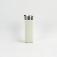 Gobelet isotherme en acier inoxydable à double paroi de 500 ml avec couvercle rabattable anti-fuite, tasse de voyage portable pour le bureau, la voiture, la salle de sport, l'extérieur