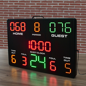 Lớn trong nhà <span class=keywords><strong>LED</strong></span> kỹ thuật số bóng rổ <span class=keywords><strong>scoreboard</strong></span> với Shot Đồng hồ treo tường hiển thị điện tử - Product Image 3