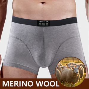 Sous-vêtements en laine mérinos pour hommes, anti-frottement, design sans couture, sous-vêtements pour la course active, activités de plein air, port quotidien, caleçons de qualité supérieure - Product Image 3
