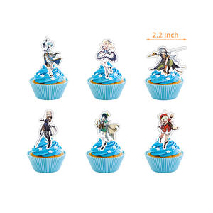 Joyeux anniversaire Cos jeu SHEN XIAO Wanderer enfants jouets Anime ballons fête décoration dessin animé cadeau gâteau drapeaux - Product Image 4