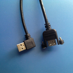 Lung Kay <b>Usb</b> <b>2.0</b> Am 90 Degree To Af <b>Cable</b> With Built In Earpiece M3 Extension <b>Cable</b> - Product Image 2